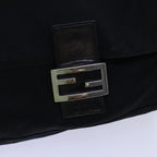 FENDI Mamma Baguette Shoulder Bag Nylon Black 2321 26325 079ep4022