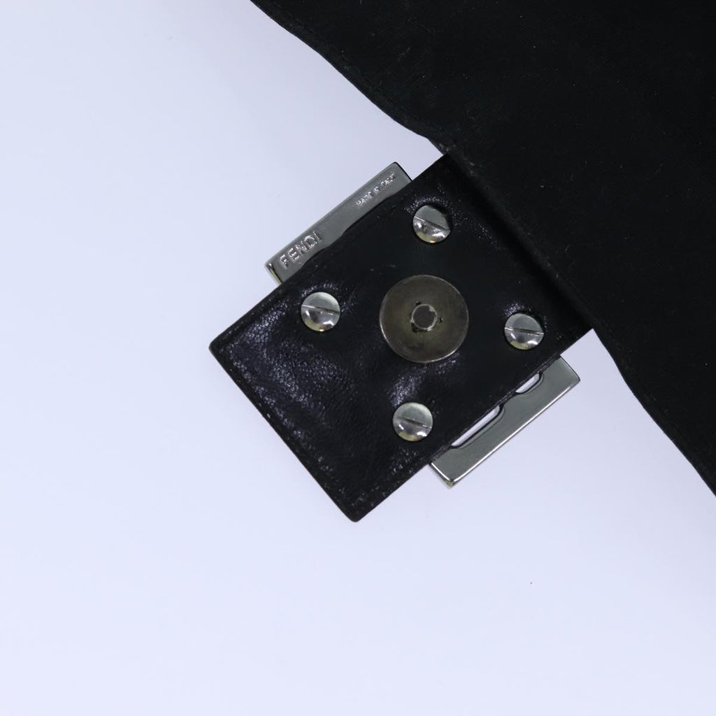 FENDI Mamma Baguette Shoulder Bag Nylon Black 2321 26325 079ep4022