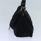 FENDI Mamma Baguette Shoulder Bag Nylon Black 2321 26325 079ep4022