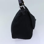 FENDI Mamma Baguette Shoulder Bag Nylon Black 2321 26325 079ep4022