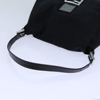 FENDI Mamma Baguette Shoulder Bag Nylon Black 2321 26325 079ep4022