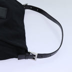 FENDI Mamma Baguette Shoulder Bag Nylon Black 2321 26325 079ep4022