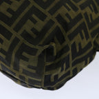 FENDI Zucca Canvas Hand Bag Brown Blackep4023