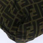 FENDI Zucca Canvas Hand Bag Brown Blackep4023