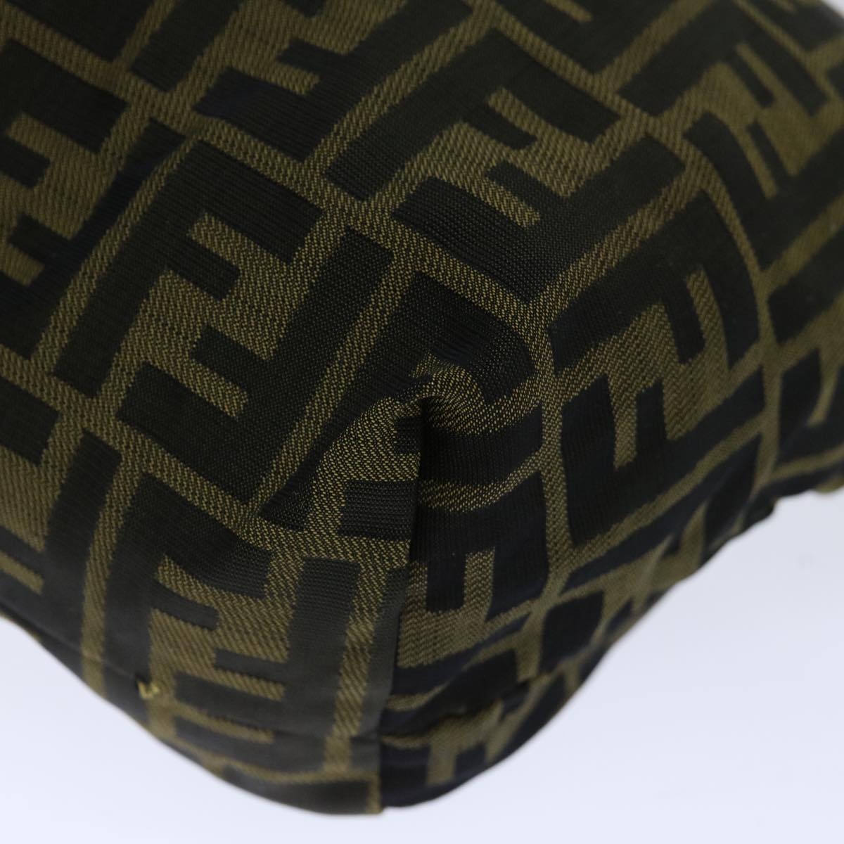 FENDI Zucca Canvas Hand Bag Brown Blackep4023