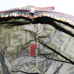 FENDI Zucca Canvas Hand Bag Brown Blackep4023