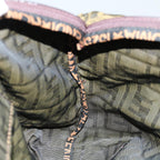 FENDI Zucca Canvas Hand Bag Brown Blackep4023