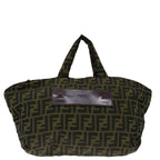 FENDI Zucca Canvas Hand Bag Brown Blackep4023