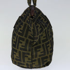 FENDI Zucca Canvas Hand Bag Brown Blackep4023