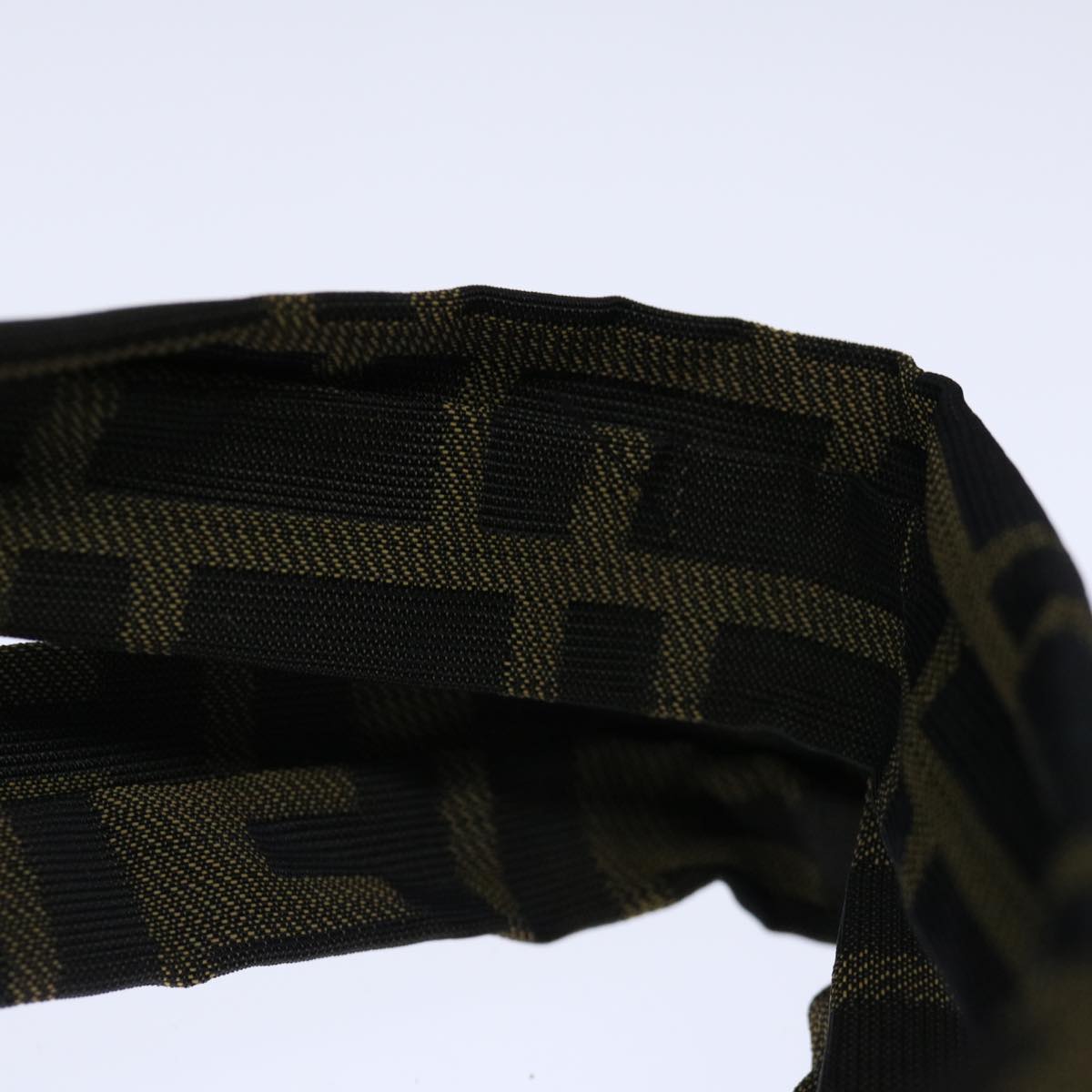 FENDI Zucca Canvas Hand Bag Brown Blackep4023