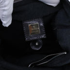 FENDI Mamma Baguette Shoulder Bag Cotton Grayep4032