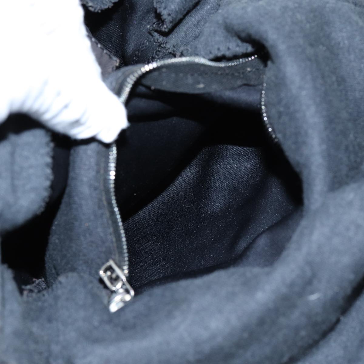 FENDI Mamma Baguette Shoulder Bag Cotton Grayep4032