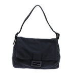 FENDI Mamma Baguette Shoulder Bag Cotton Grayep4032