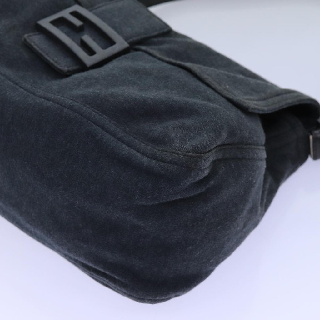 FENDI Mamma Baguette Shoulder Bag Cotton Grayep4032