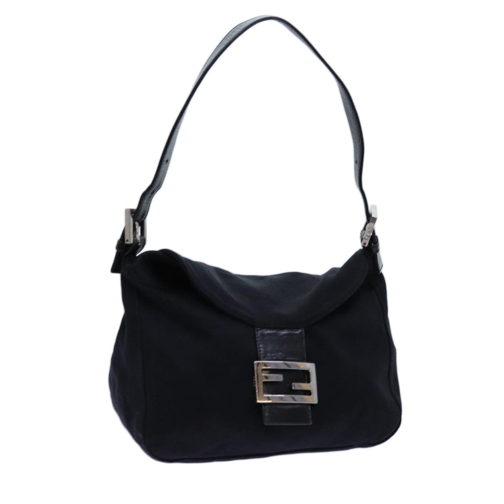 FENDI Mamma Baguette Shoulder Bag Nylon Blackep4044