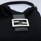 FENDI Mamma Baguette Shoulder Bag Nylon Blackep4044
