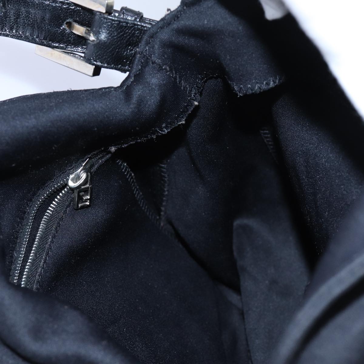 FENDI Mamma Baguette Shoulder Bag Nylon Blackep4044