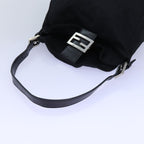 FENDI Mamma Baguette Shoulder Bag Nylon Blackep4044
