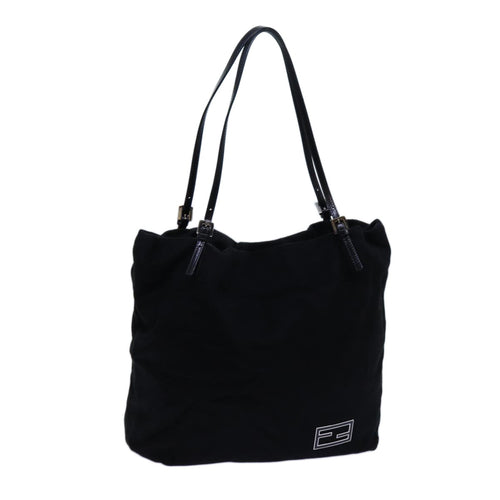 FENDI Tote Bag Wool Blackep4048