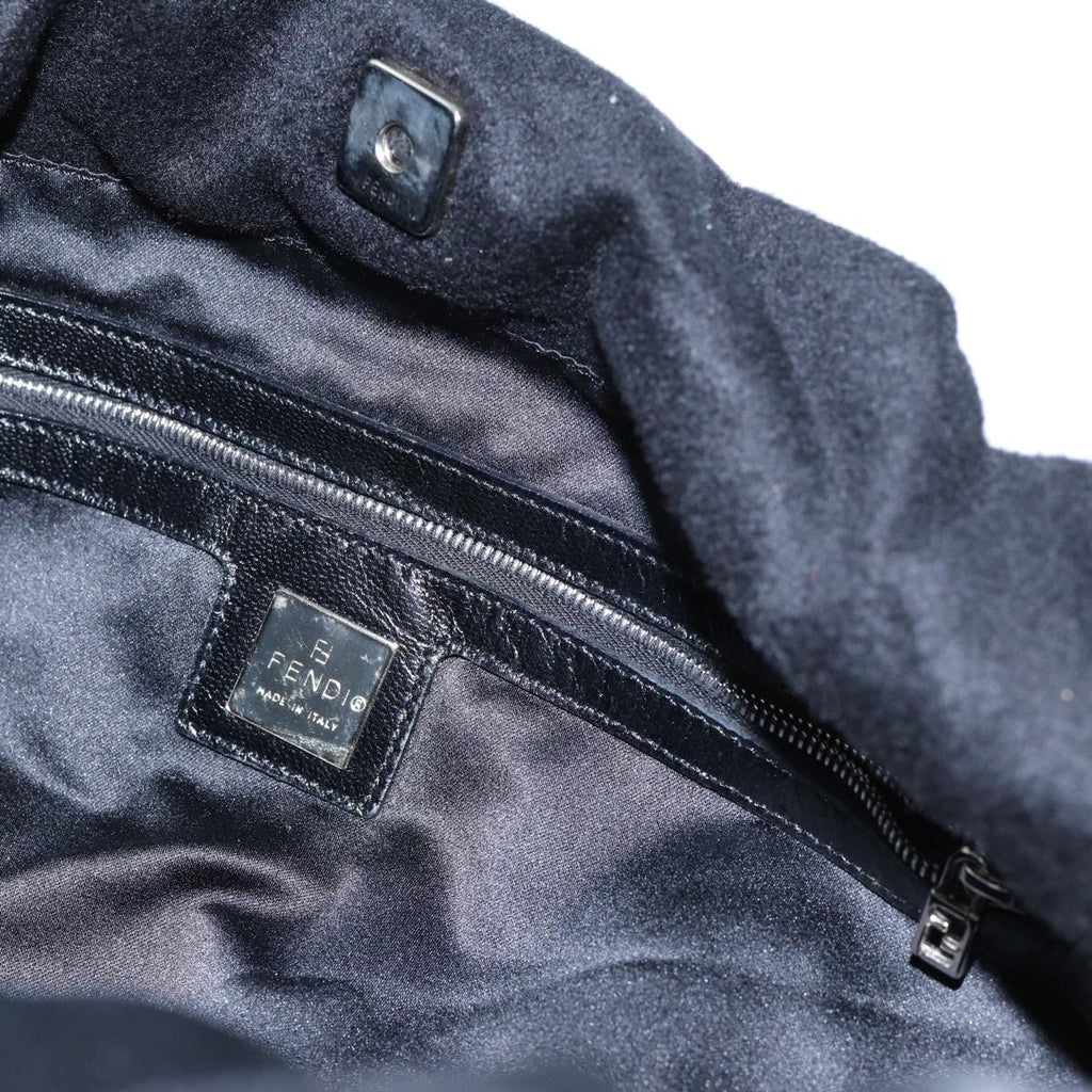 FENDI Tote Bag Wool Blackep4048