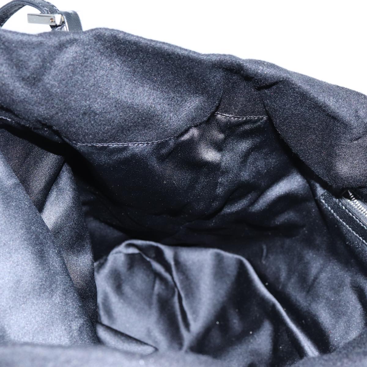FENDI Tote Bag Wool Blackep4048