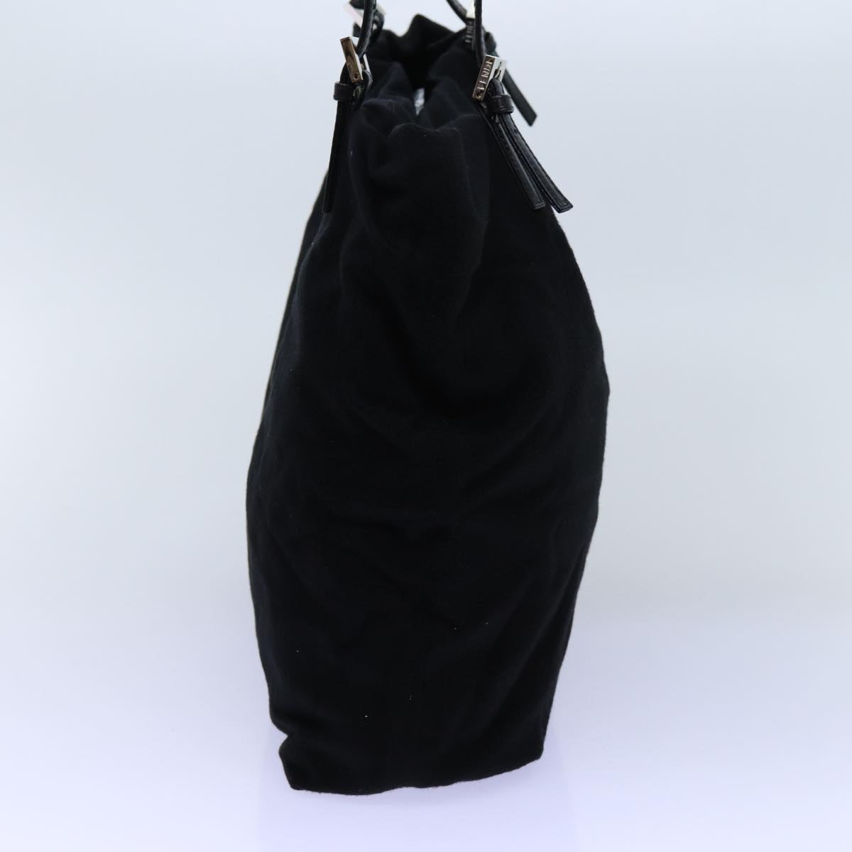 FENDI Tote Bag Wool Blackep4048