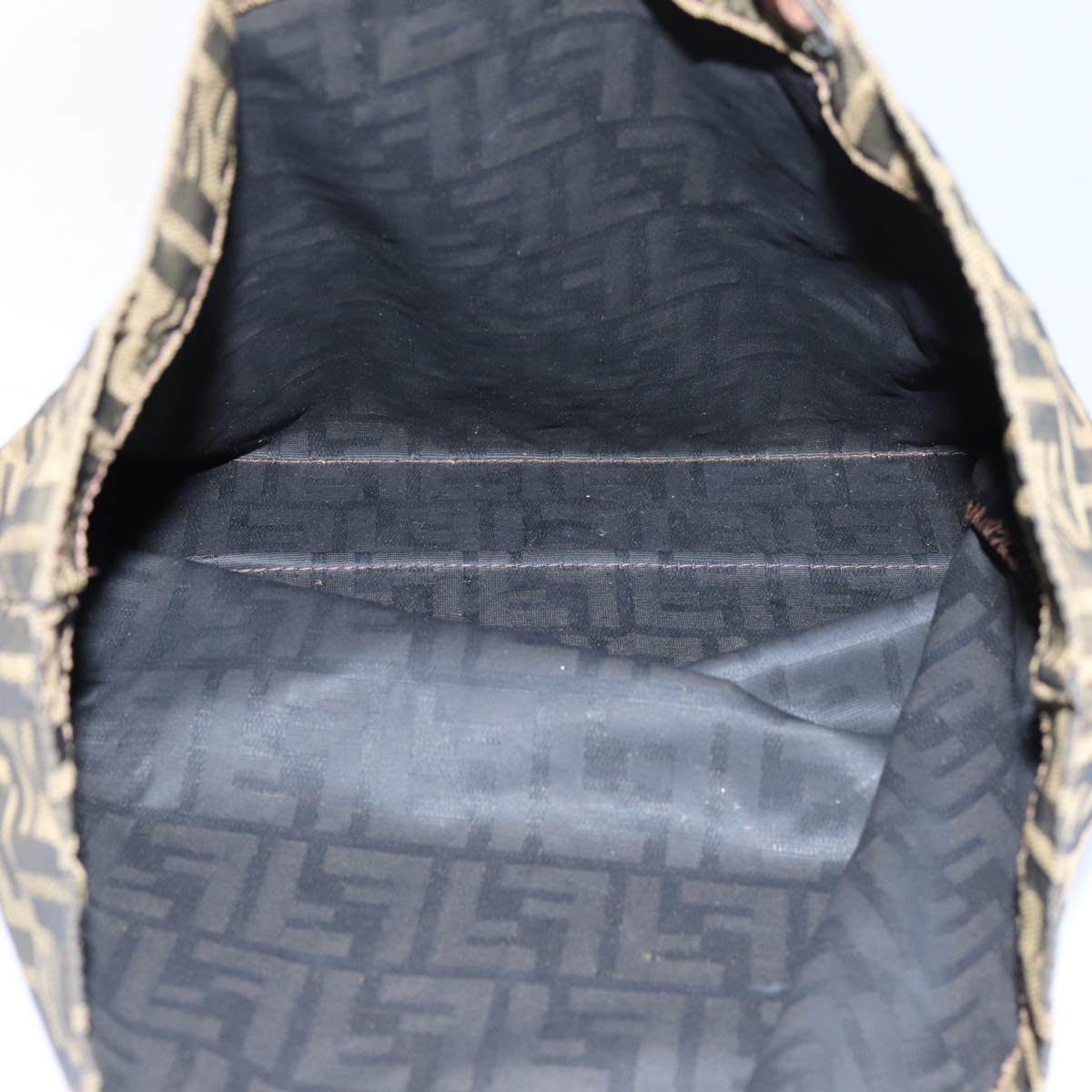 FENDI Zucca Canvas Tote Bag Black Brownep4053