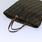 FENDI Zucca Canvas Tote Bag Black Brownep4053