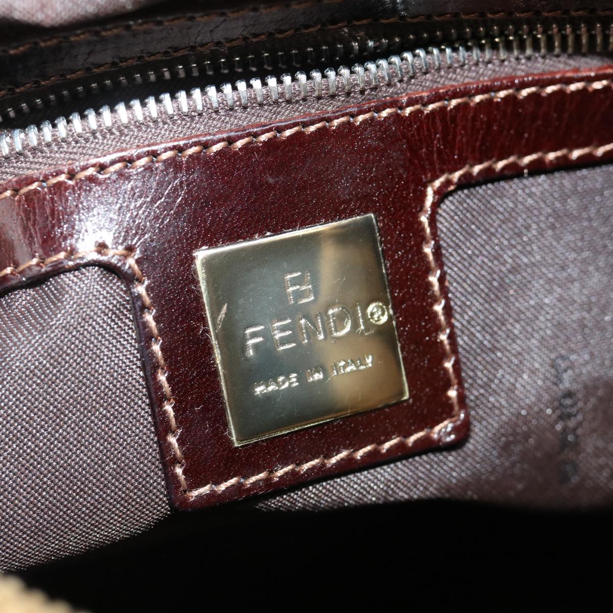 FENDI Tote Bag Corduroy Beigeep4054