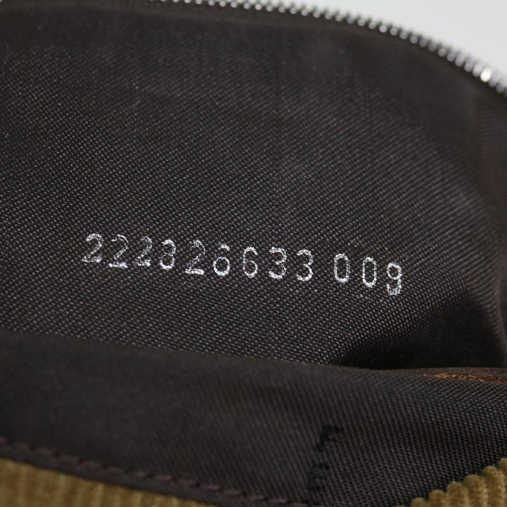 FENDI Tote Bag Corduroy Beigeep4054