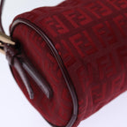 FENDI Zucchino Canvas Hand Bag Redep4059