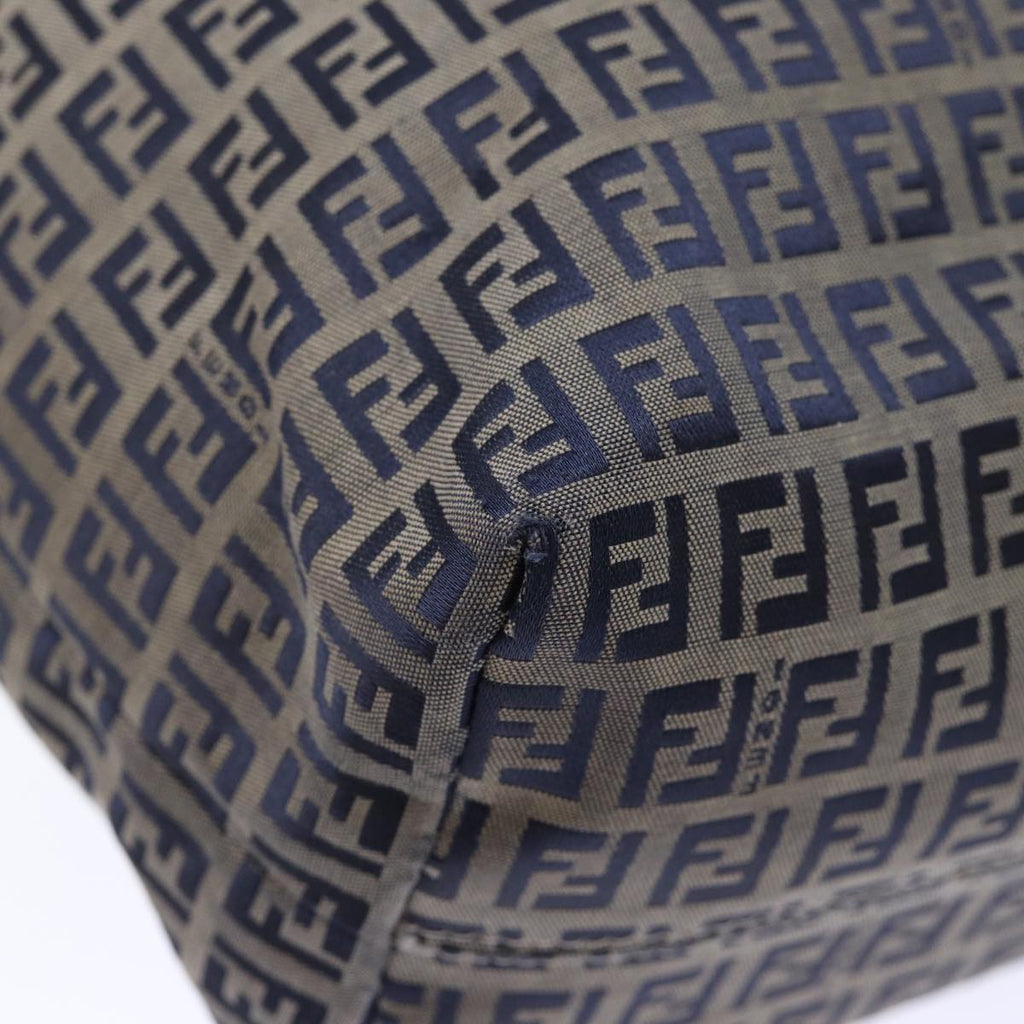 FENDI Zucchino Canvas Tote Bag Navyep4064