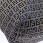 FENDI Zucchino Canvas Tote Bag Navyep4064
