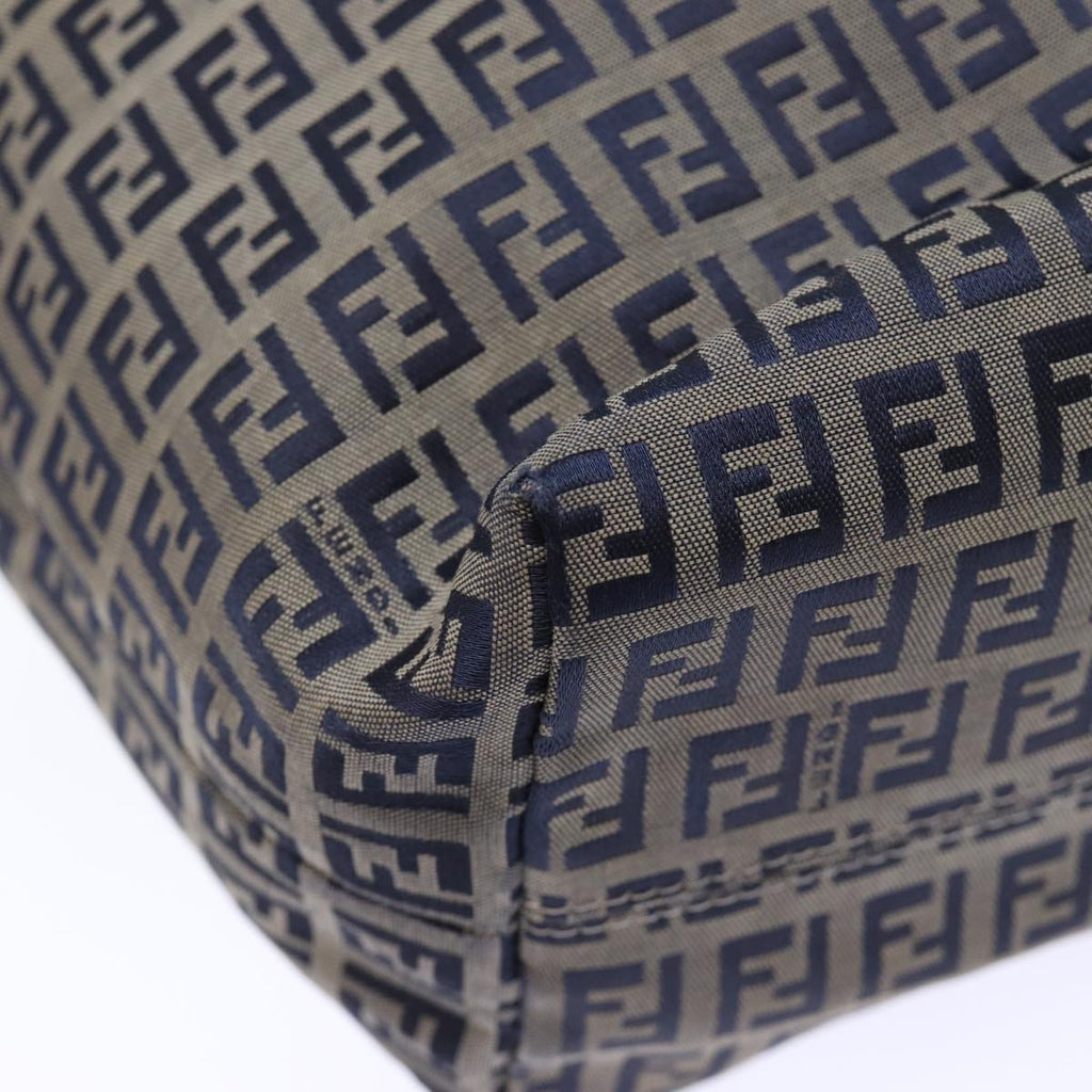 FENDI Zucchino Canvas Tote Bag Navyep4064