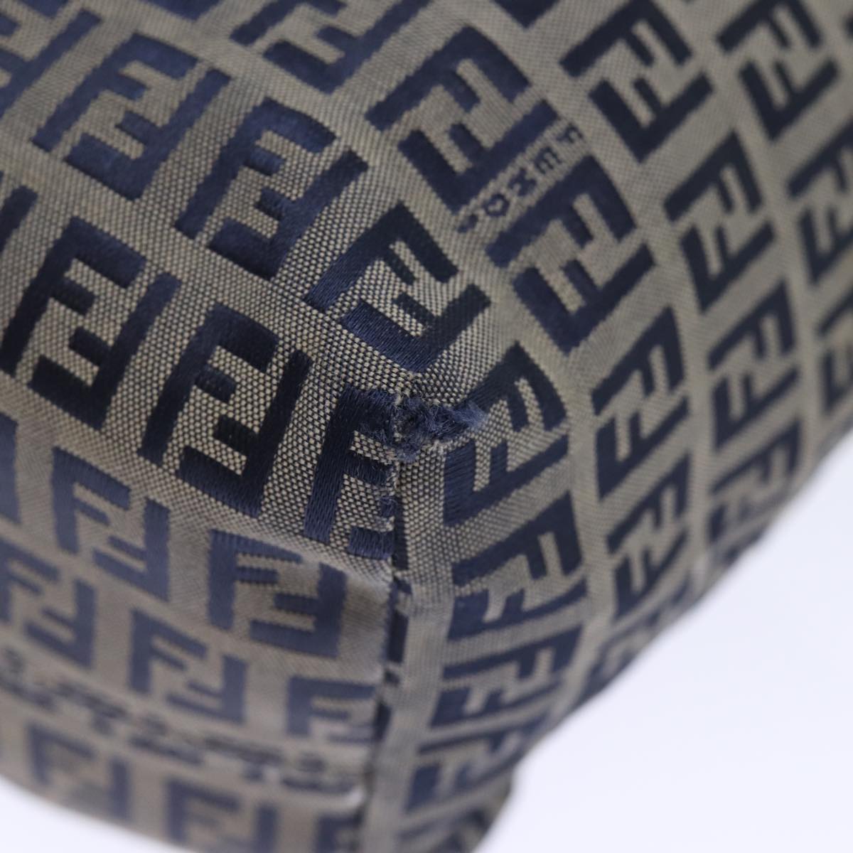 FENDI Zucchino Canvas Tote Bag Navyep4064