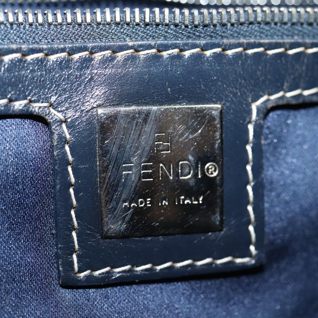 FENDI Zucchino Canvas Tote Bag Navyep4064