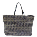 FENDI Zucchino Canvas Tote Bag Navyep4064