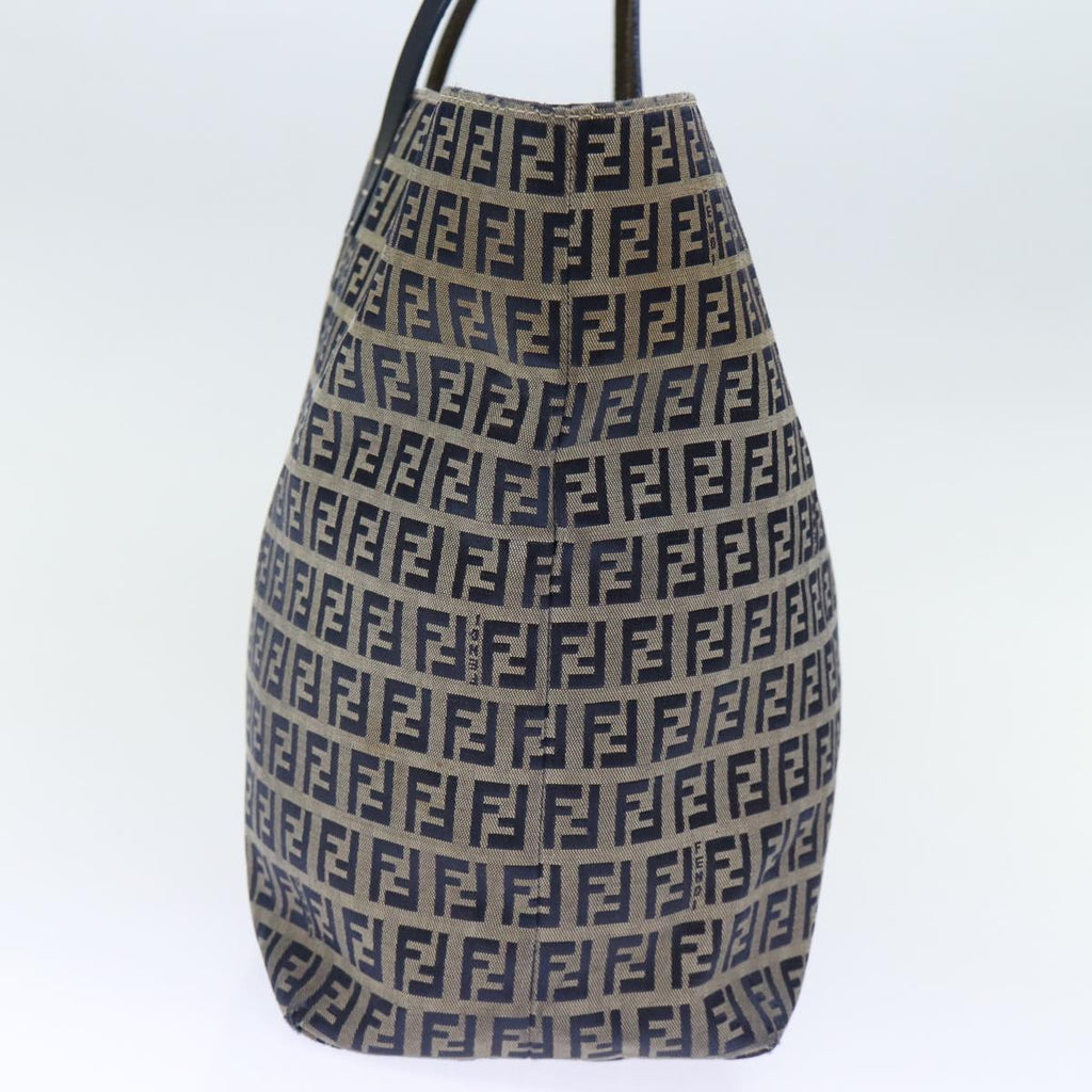 FENDI Zucchino Canvas Tote Bag Navyep4064