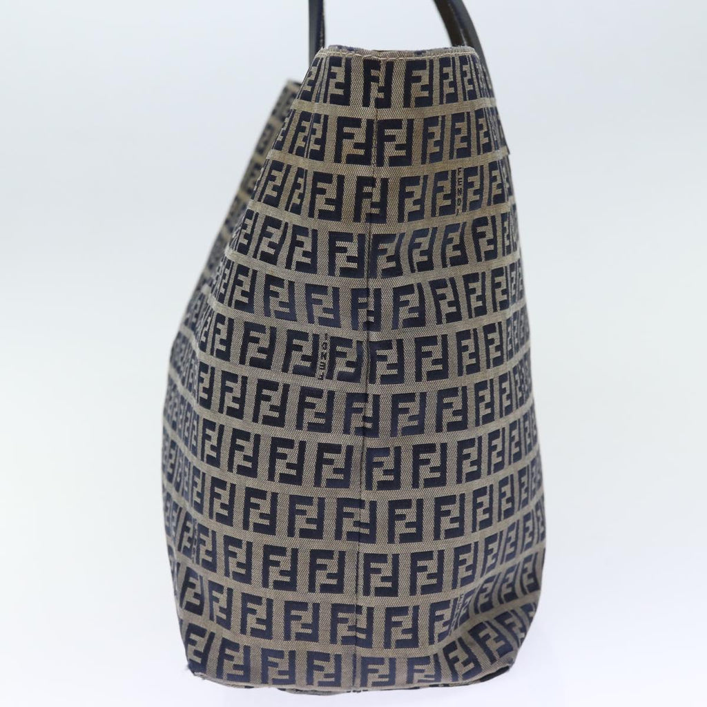 FENDI Zucchino Canvas Tote Bag Navyep4064