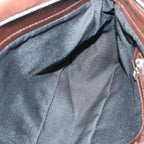 FENDI Mamma Baguette Shoulder Bag Suede Brownep4073