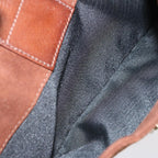 FENDI Mamma Baguette Shoulder Bag Suede Brownep4073