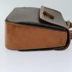 CELINE Macadam Canvas Hand Bag PVC 2way Brown  ep4104