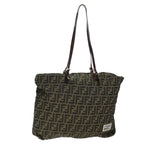 FENDI Zucca Canvas Tote Bag Brown Blackep4139
