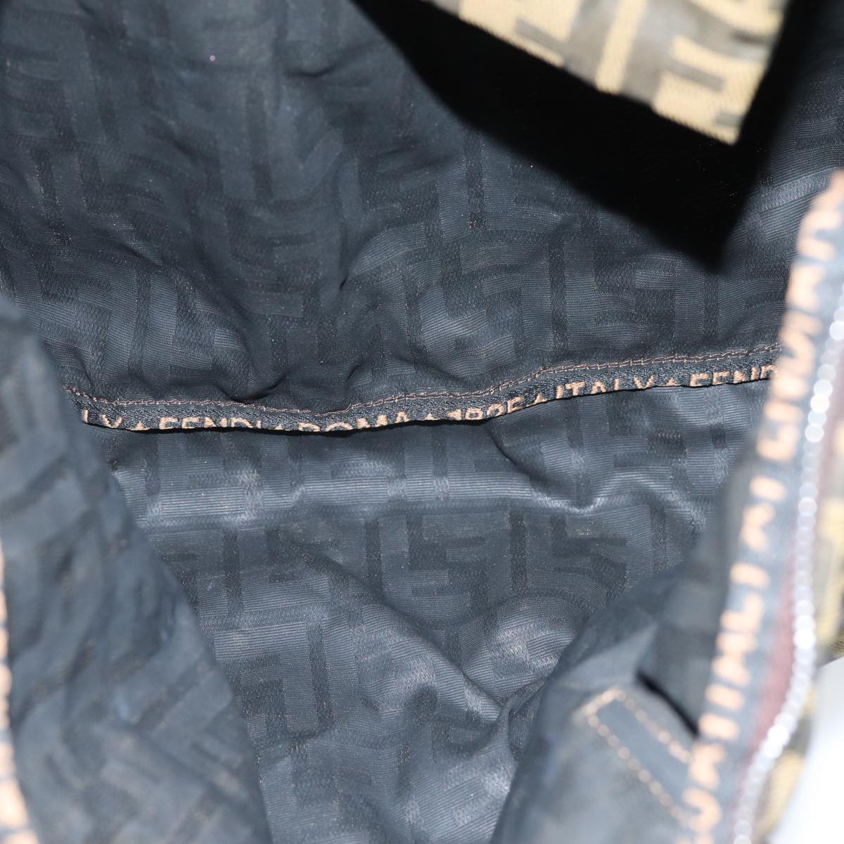 FENDI Zucca Canvas Tote Bag Brown Blackep4139