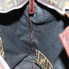 FENDI Zucca Canvas Tote Bag Brown Blackep4139