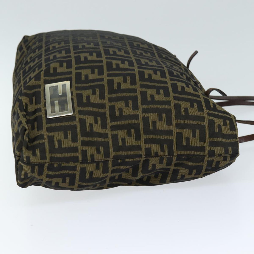 FENDI Zucca Canvas Tote Bag Brown Blackep4139