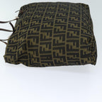 FENDI Zucca Canvas Tote Bag Brown Blackep4139
