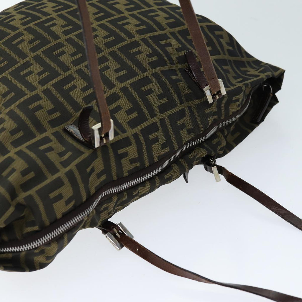 FENDI Zucca Canvas Tote Bag Brown Blackep4139