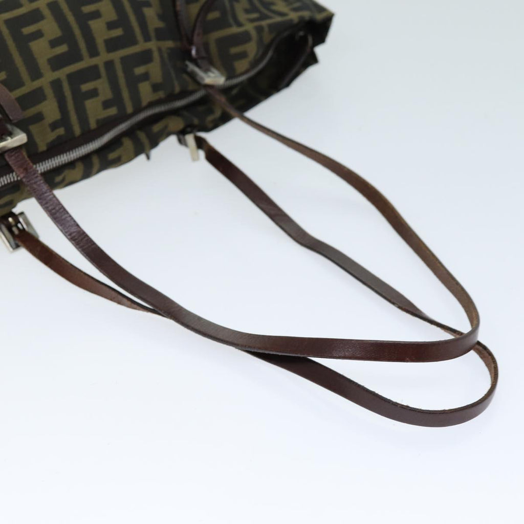 FENDI Zucca Canvas Tote Bag Brown Blackep4139
