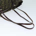 FENDI Zucca Canvas Tote Bag Brown Blackep4139